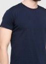 Футболка чоловіча Only Man темно-синя з мал. синім лого ззаду