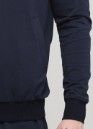 Толстовка мужская демисезонная Only Man темно-синяя с капюшоном на молнии