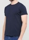 Футболка чоловіча Only Man темно-синя з мал. синім лого ззаду